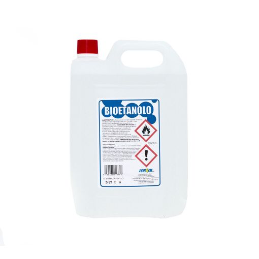 Immagine di BIOETANOLO DA 5LT UN 1170 etanolo, CLASSE3 liquidi infiammabili, PG II (D/E)