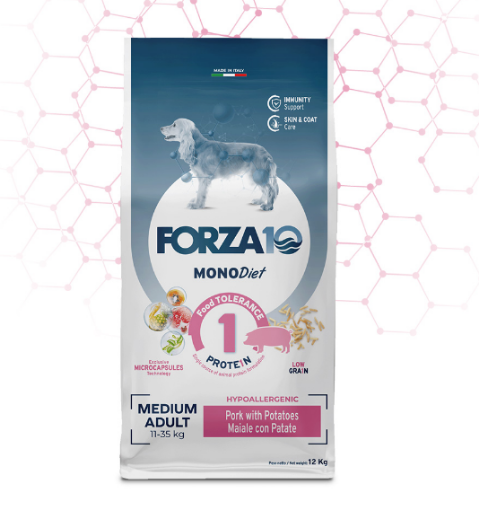 Immagine di F10.DIET.MONOP DOG.MED.ADU MAI/PAT DRY.12 KG