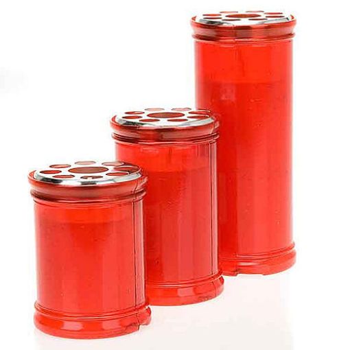 Immagine di LUMI VOTIVI PL 60   90 ROSSI