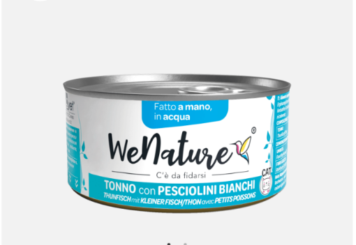 Immagine di QWN06 WENATURE TONNO/PESCIOLINI ACQUA 85GR
