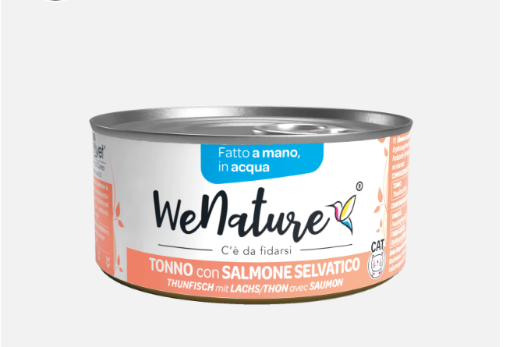 Immagine di QWN12 WENATURE TONNO/SALMONE ACQUA 85GR
