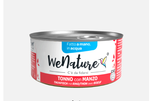 Immagine di QWN16 WENATURE TONNO/MANZO ACQUA 85GR