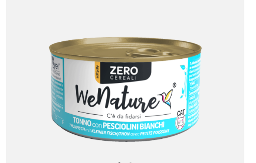 Immagine di QWN29 WENATURE CAT ZERO-TONNO&PESCIOLINI BIANCHI GR85