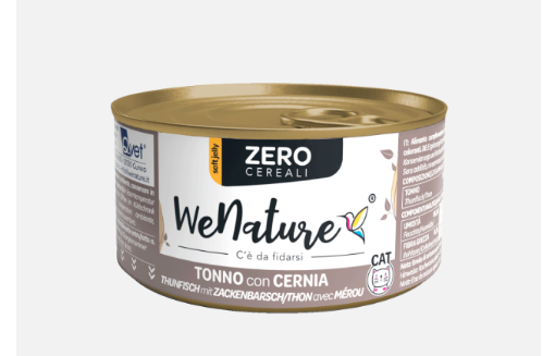 Immagine di QWN36 WENATURE CAT ZERO-TONNO E CERNIA 85 GR