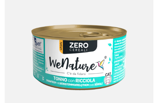 Immagine di QWN37 WENATURE CAT ZERO-TONNO E RICCIOLA 85 GR
