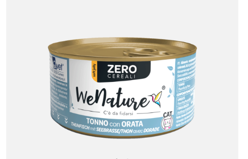 Immagine di QWN34 WENATURE CAT ZERO-TONNO E ORATA 85 GR