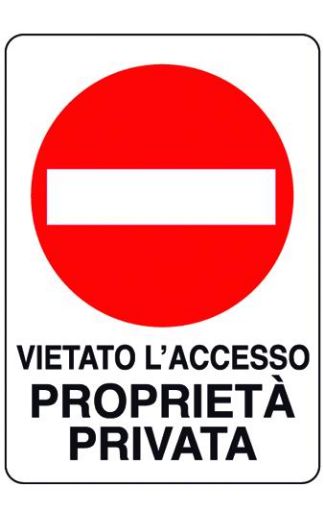 Immagine di CARTELLI SEGNALI PLEXIGLASS VIET.ACC.PROPR.PRIV. MM.300X200
