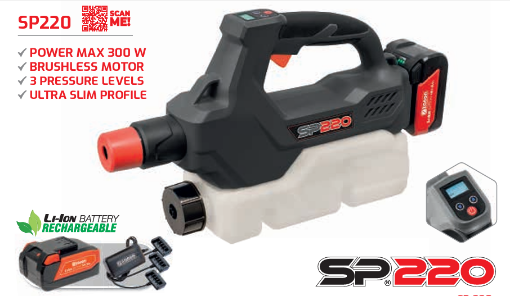 Immagine di KIT ATOMIZZATORE ELETTRONICO SP-220 CON 1 BATTERIA 5AH