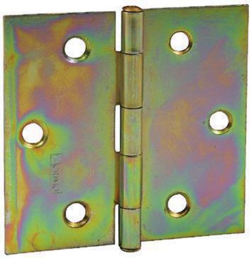 Immagine di CERNIERE ZINCATE B/G QUADRE PERNO FISSO MM.89X86