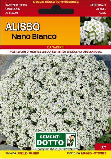 Immagine di BUSTA PICCOLA ALISSO NANO BIANCO