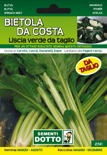 Immagine di BUSTA PICCOLA BIETOLA DA COSTA LISCIA VERDE DA TAGLIO