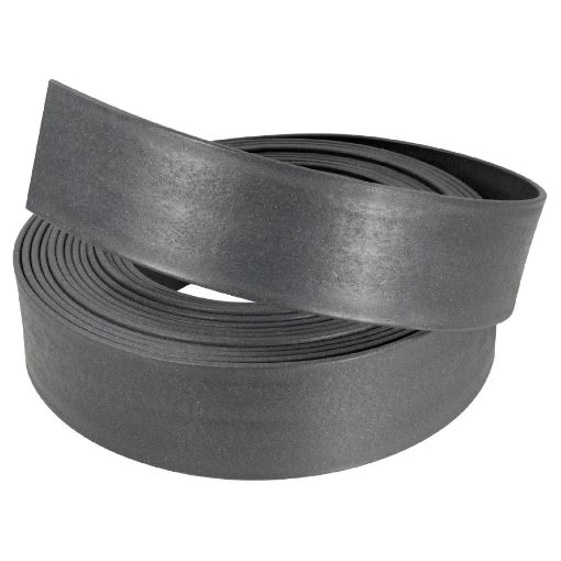 Immagine di BORDURA IN PLASTICA RICICLATA SP.8MM H.140MM ROTOLO 20 MT. NERO