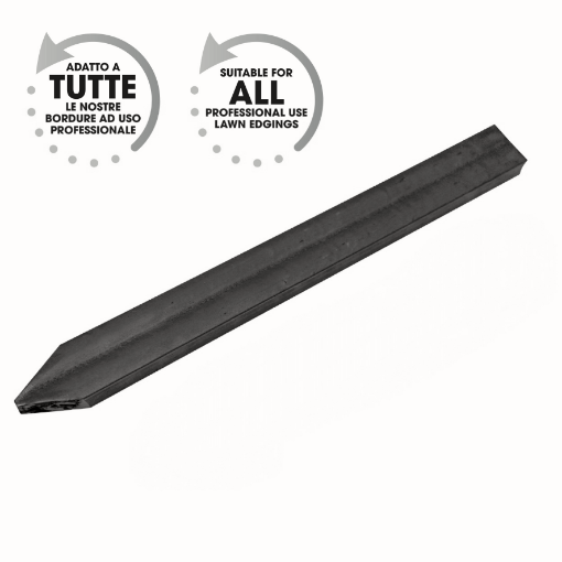 Immagine di PICCHETTO X BORDURA IN PLASTICA RICICLATA MIS.380X50X20 MM. GRIGIO