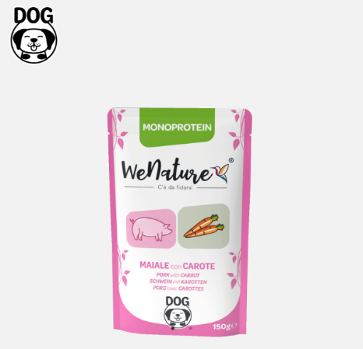 Immagine di WENATURE CANE MONOPROTEIN MAIALE CON CAROTE GR.150