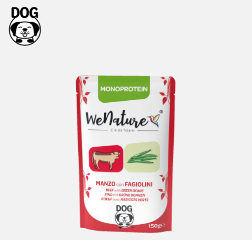 Immagine di WENATURE CANE MONOPROTEIN MANZO CON FAGIOLINI GR.150