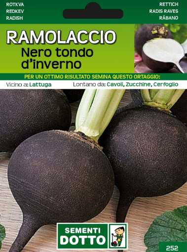 Immagine di BUSTA PICCOLA RAMOLACCIO NERO TONDO DINVERNO