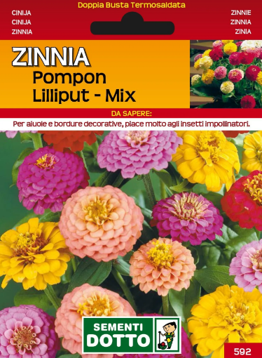 Immagine di BUSTA PICCOLA ZINNIA POMPON LILLIPUT MIX