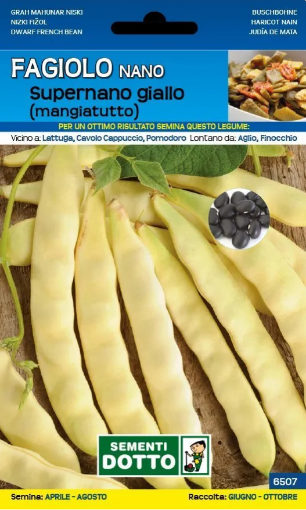 Immagine di BUSTA GRANDE FAGIOLO NANO SUPERNANO GIALLO