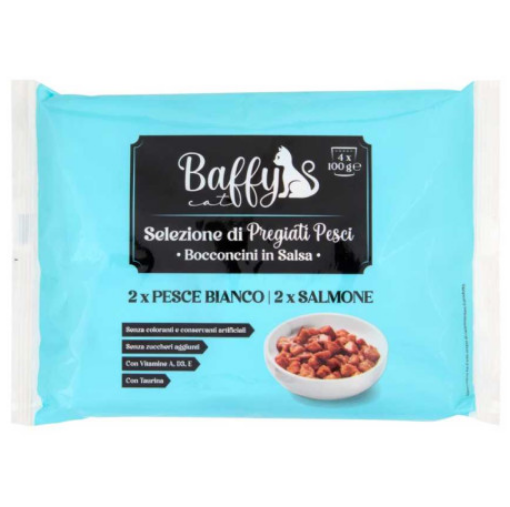 Immagine di BAFFY CAT PESCE FLOW P 4X100G