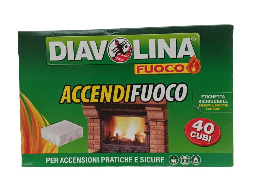 Immagine di ACCENDIFUOCO DIAVOLINA CONF 40 CUBETTI
