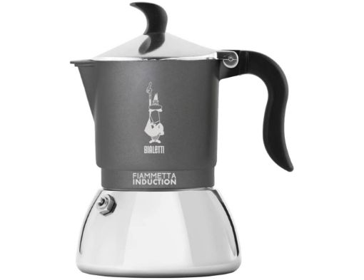 Immagine di CAFFETIERA  FIAMMETTA INDUZIONE GRIGIA TAZZA DA 4