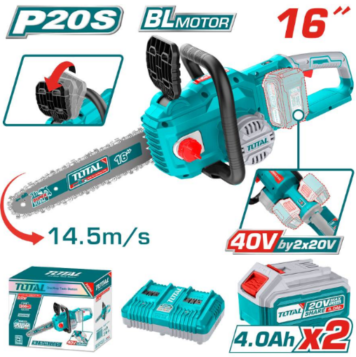 Immagine di MOTOSEGA 40V TOTAL CON 2 BATTERIE 4AH