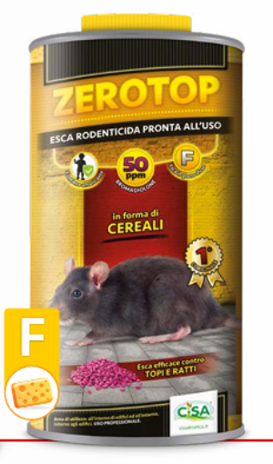 Immagine di TOPICIDA ZEROTOP GRANO 50 FORMAGGIO BR 1,5 KG