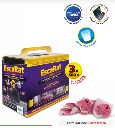 Immagine di TOPICIDA ESCARAT PASTA 50 (3X500) MELA KG.1,5