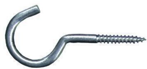 Immagine di OCCHIOLI FERRO ZINCATO APERTI A VITE 3X27 MM.